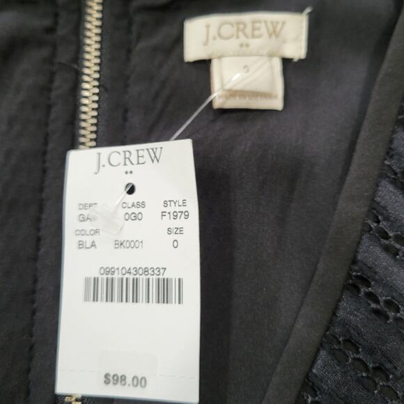 NWT J. Crew Striped Eyelet Dress F1979 Size 0 - Picture 5 of 10